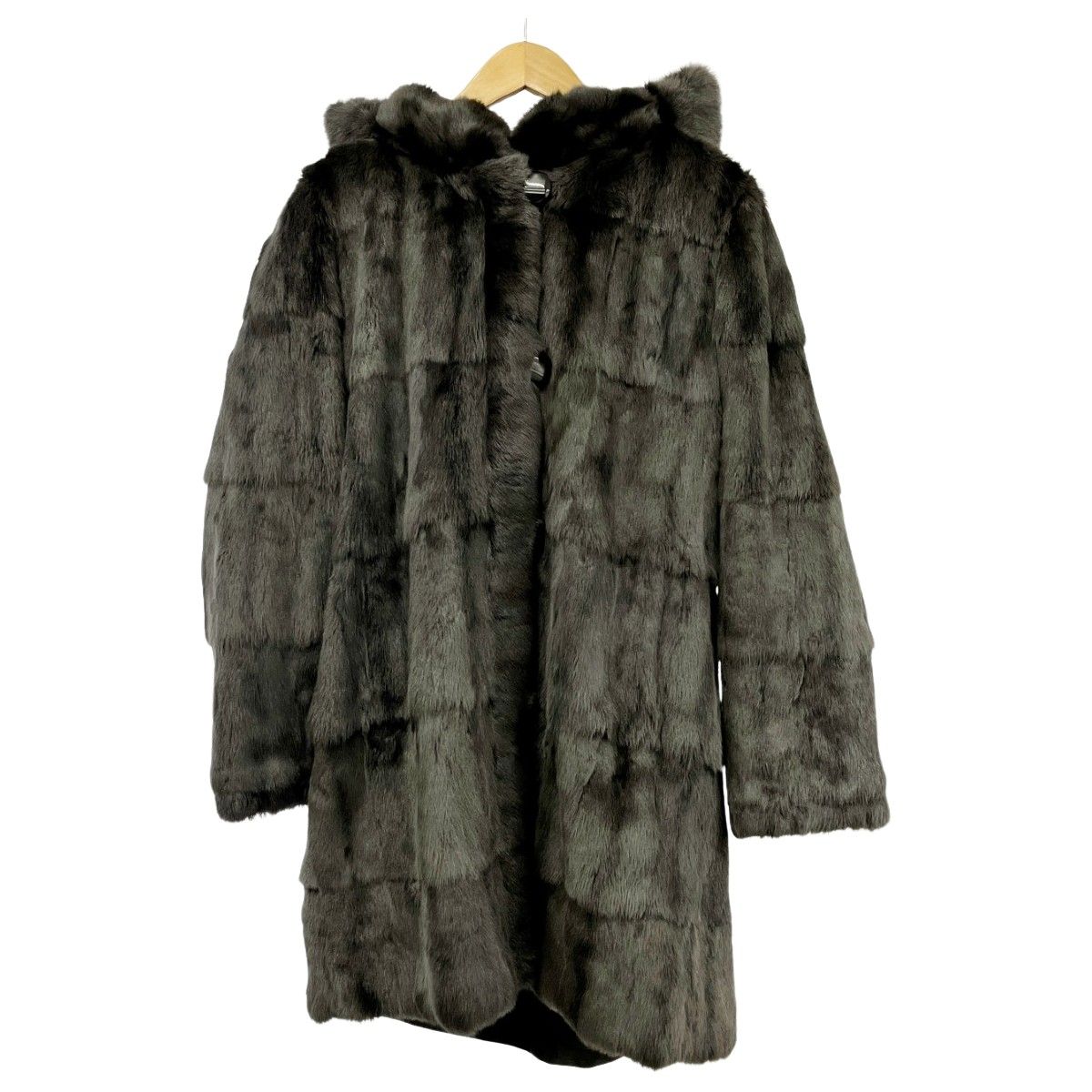 ◆◆ 毛皮コート リス リバーシブル レディース アウター グレー