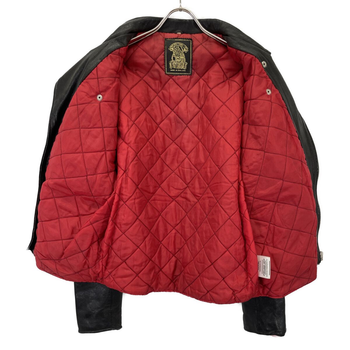 666 666トリプルシックス ﾌﾞﾗｯｸ 死神ﾀｸﾞ ｲﾝｸﾞﾗﾝﾄﾞ製 ﾀﾞﾌﾞﾙﾗｲﾀﾞｰｽｼﾞｬｹｯﾄ