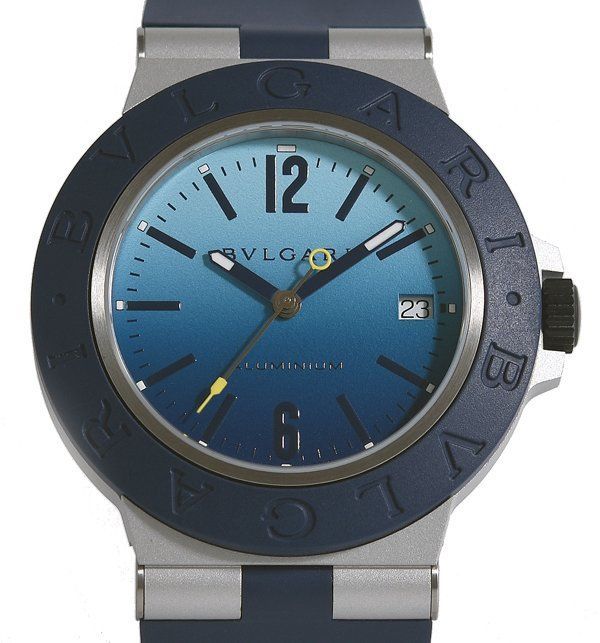 箱 ギャラ付 BVLGARI ブルガリ アルミニウム カプリ BB40ATHMS 103815 1000本 自動巻き メンズ