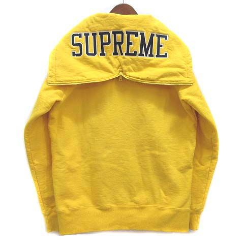 Supreme イエロースウェット L シュプリーム SUPREME スプリット フード ジップアップ スウェット