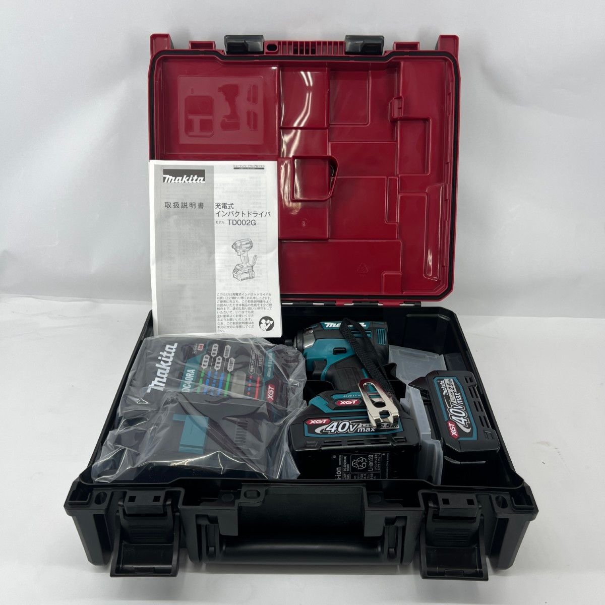 〇〇MAKITA マキタ インパクトドライバ 40 v 充電器 充電池 ケース付 ブルー