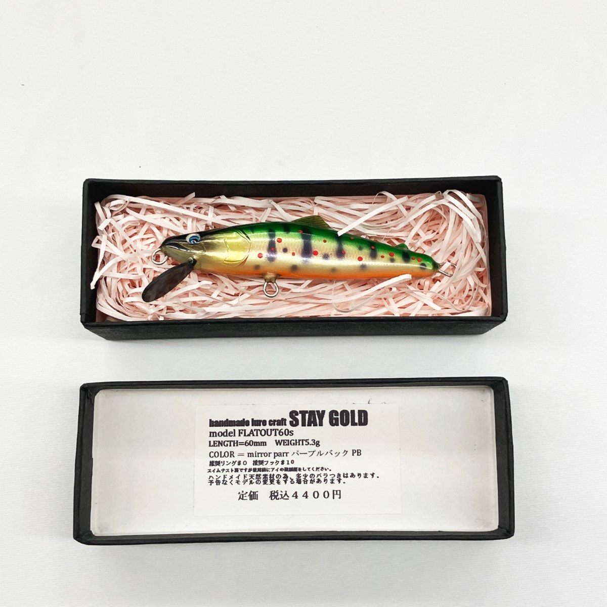 〇〇麗s GOLD 麗s ミノー×STAGOLD レイズルアークラフト コラボ blackflag 5 60 mm