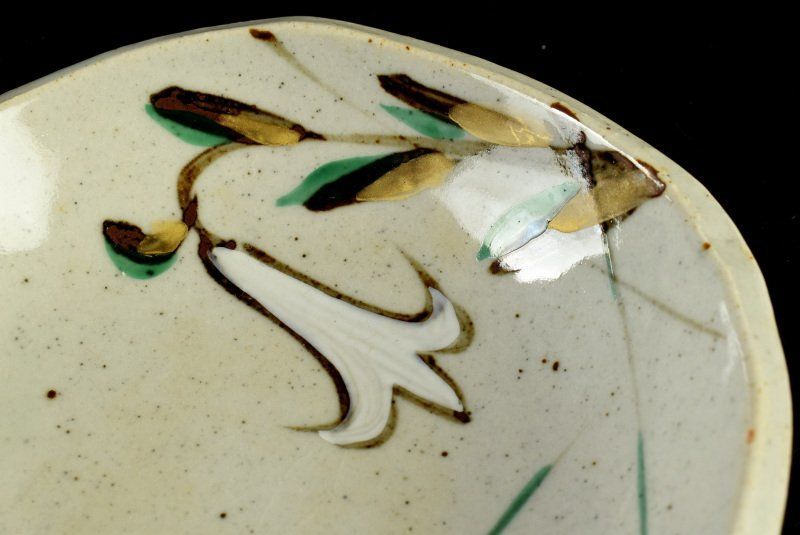 蔵C9774a】幸兵衛窯 金彩絵替草花文 銘々皿 小皿 五客 共箱 - メルカリ