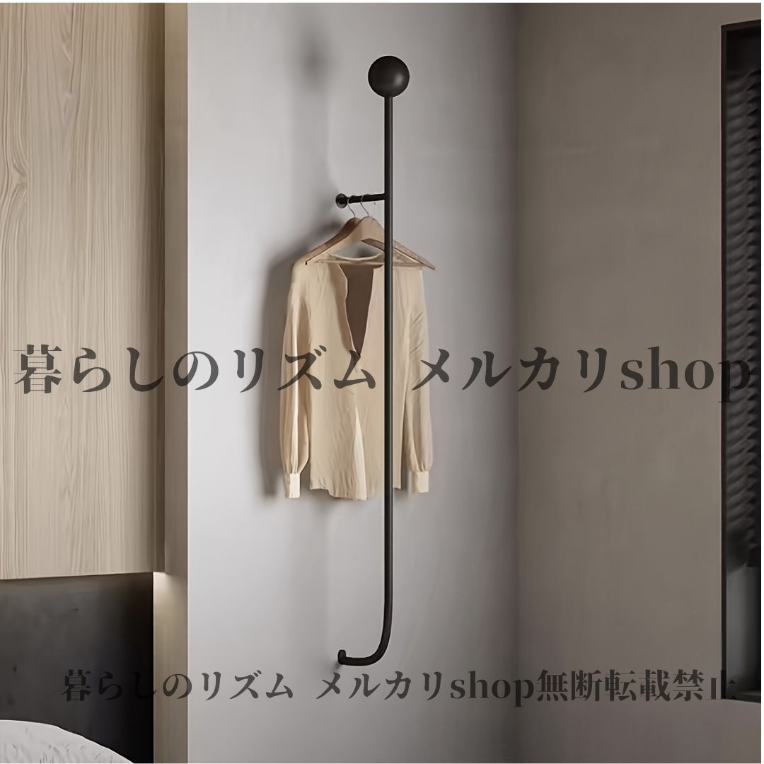 ハンガーラック 北欧風 ライトラグジュアリー コートラック ホテル 家庭用 エントランス ドアハンガー リビングルーム バスルーム ベッドルーム シンプル ワンバーデザイン スリムオーガナイザー モダンハンガー 高品質の金属 壁掛けラック インテリアデザイナー