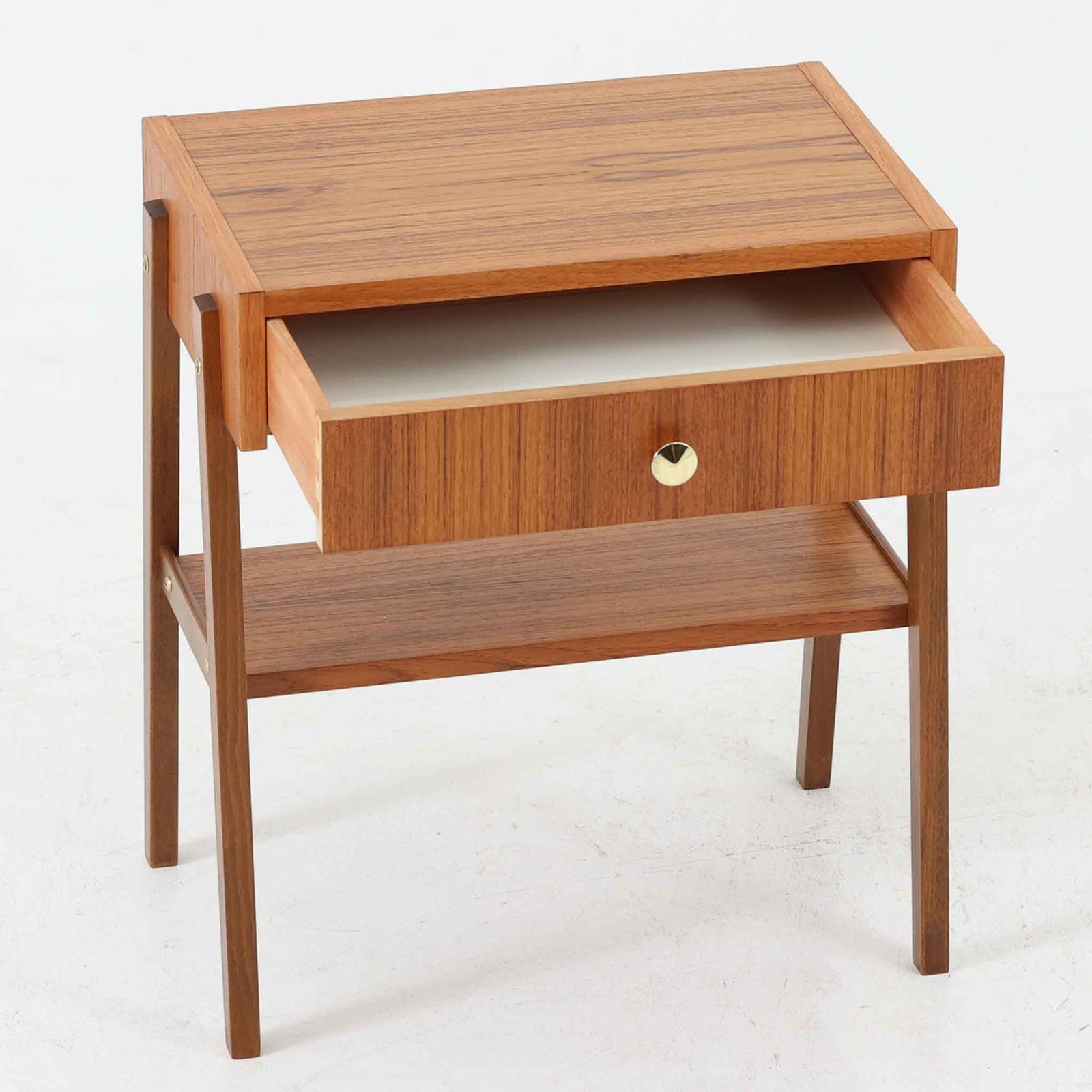 サイドチェスト チーク×ビーチ 幅47cm スウェーデン製 北欧ビンテージ