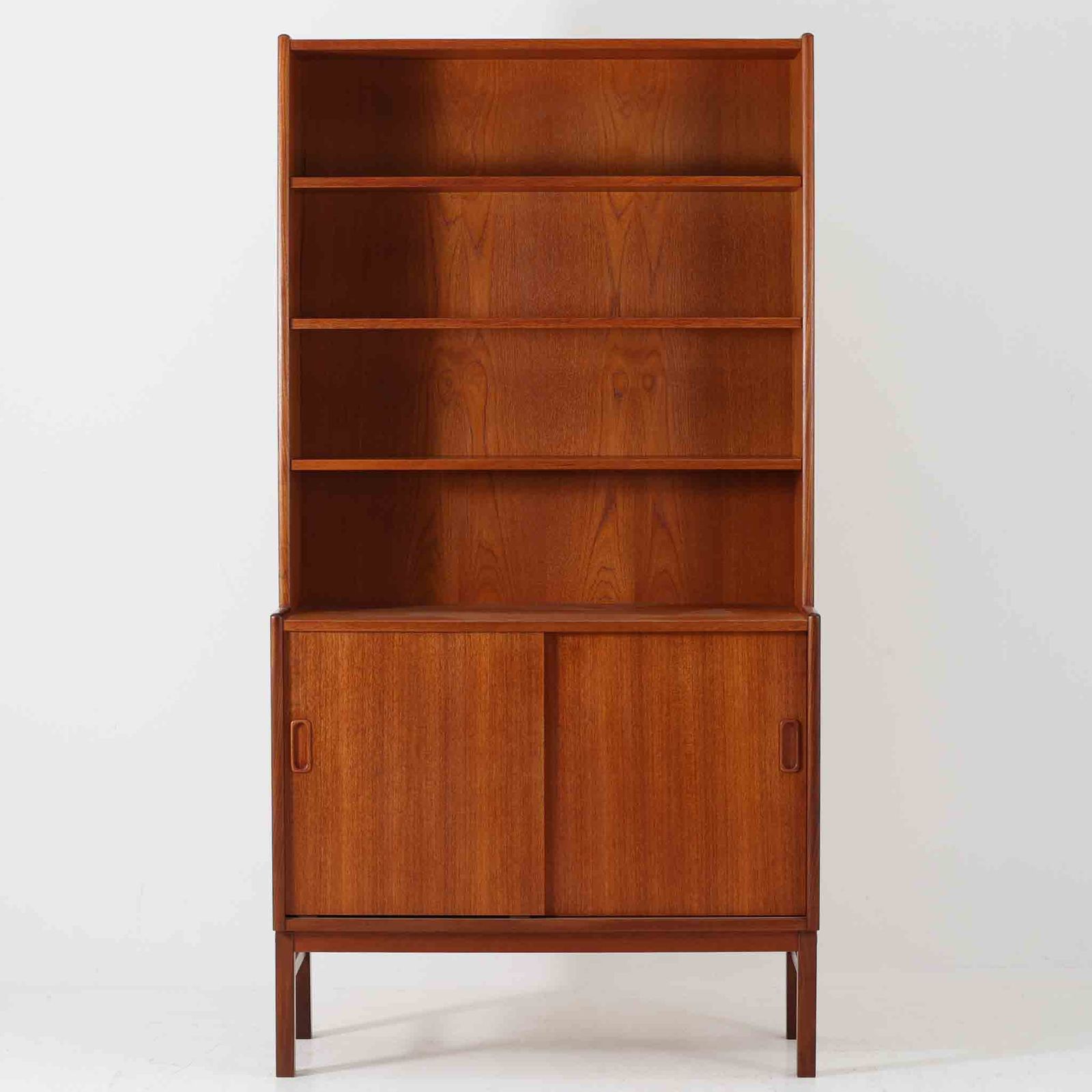 ディスプレイシェルフ チーク 幅85cm スウェーデン製 北欧ビンテージ