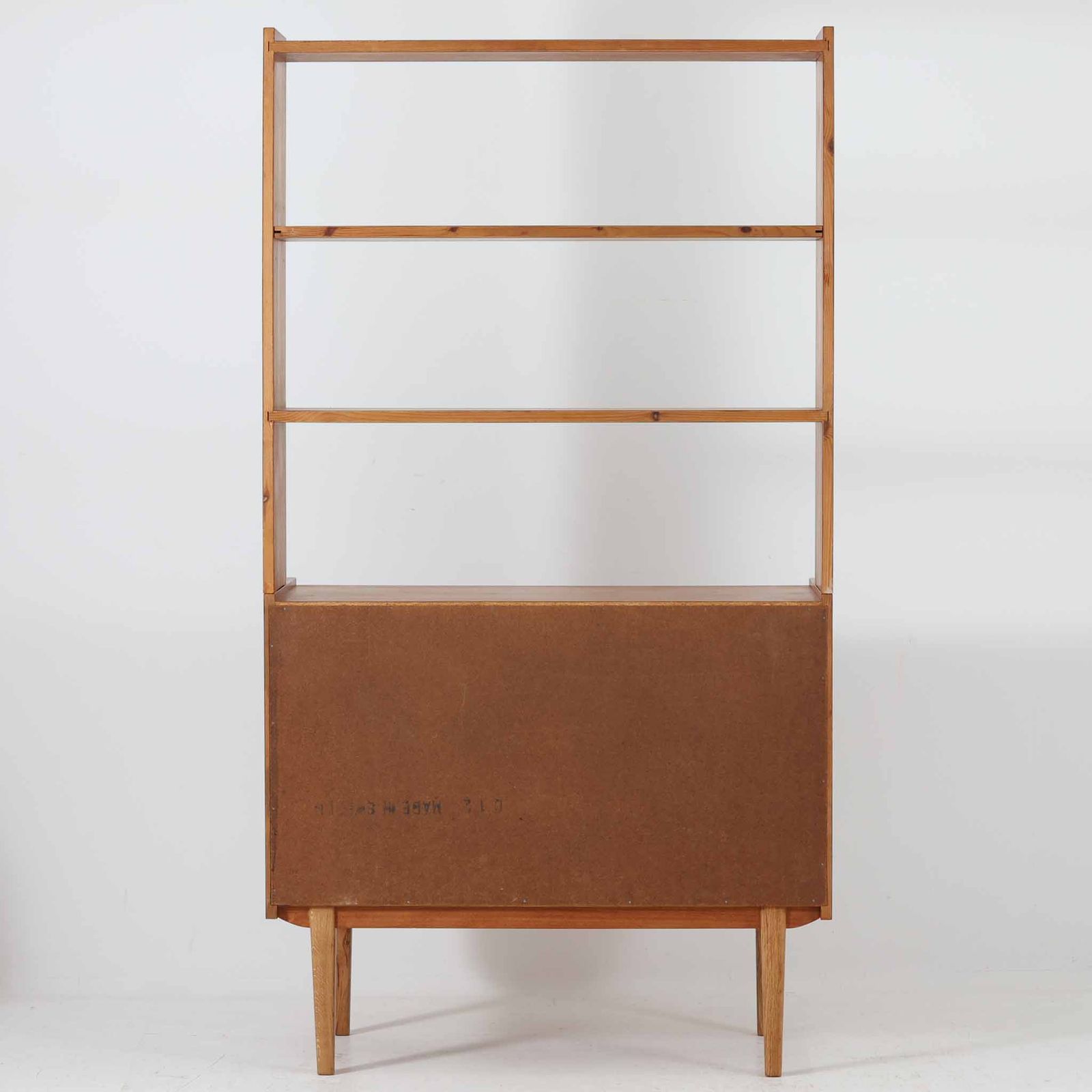 オープンシェルフ チーク×オーク 幅85cm スウェーデン製 北欧