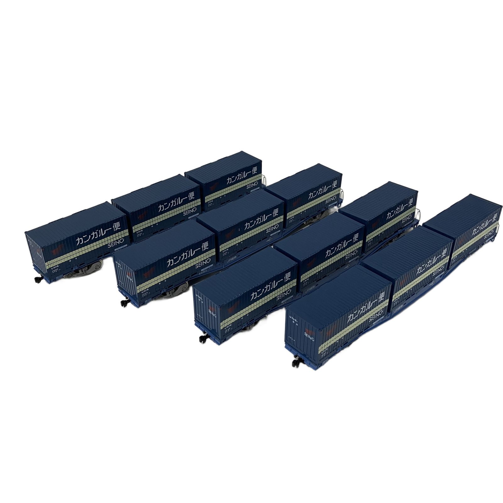 エンドウ PLUS シリーズ コキ104 コンテナ付き HOゲージ 鉄道模型 中古