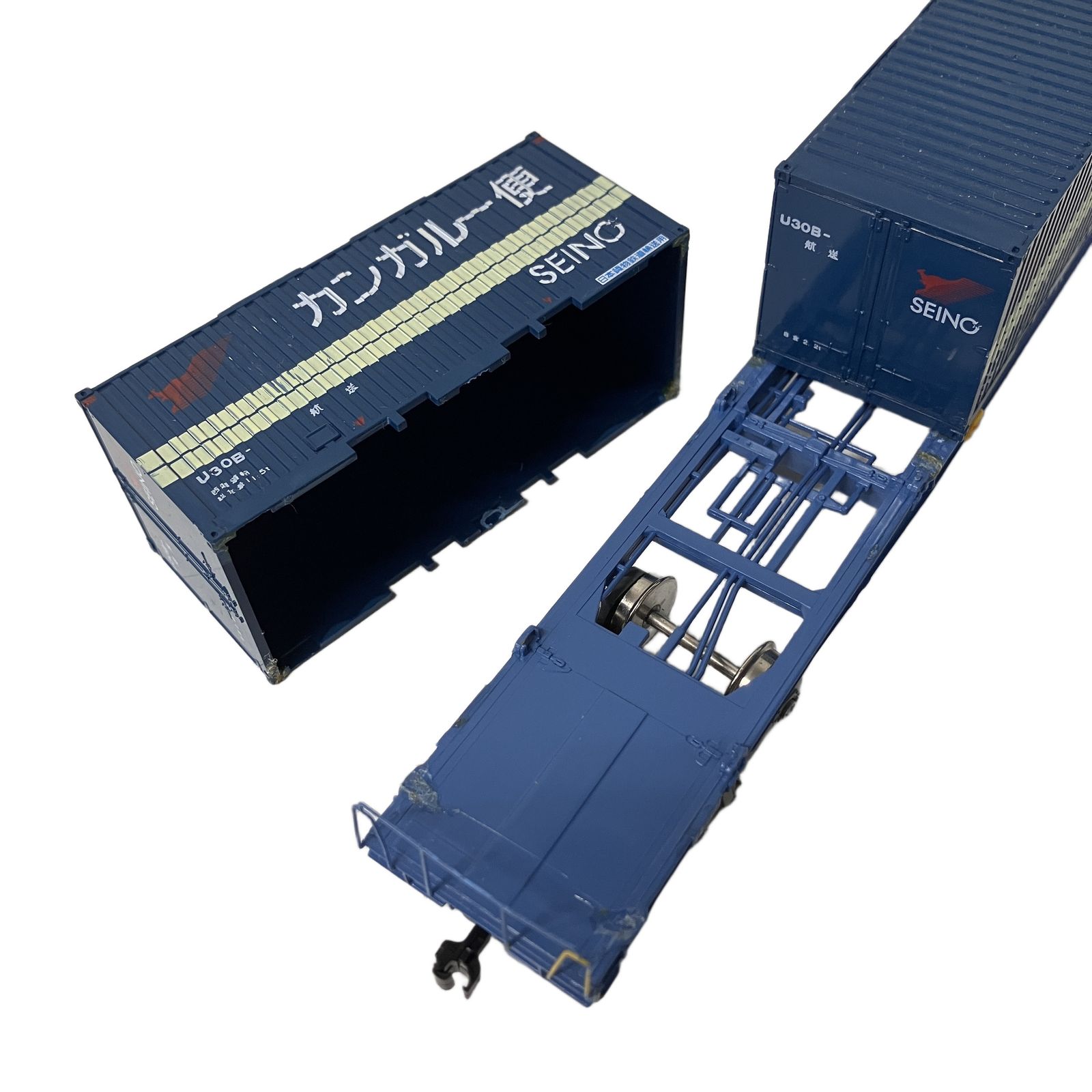 エンドウ PLUS シリーズ コキ104 コンテナ付き HOゲージ 鉄道模型 中古