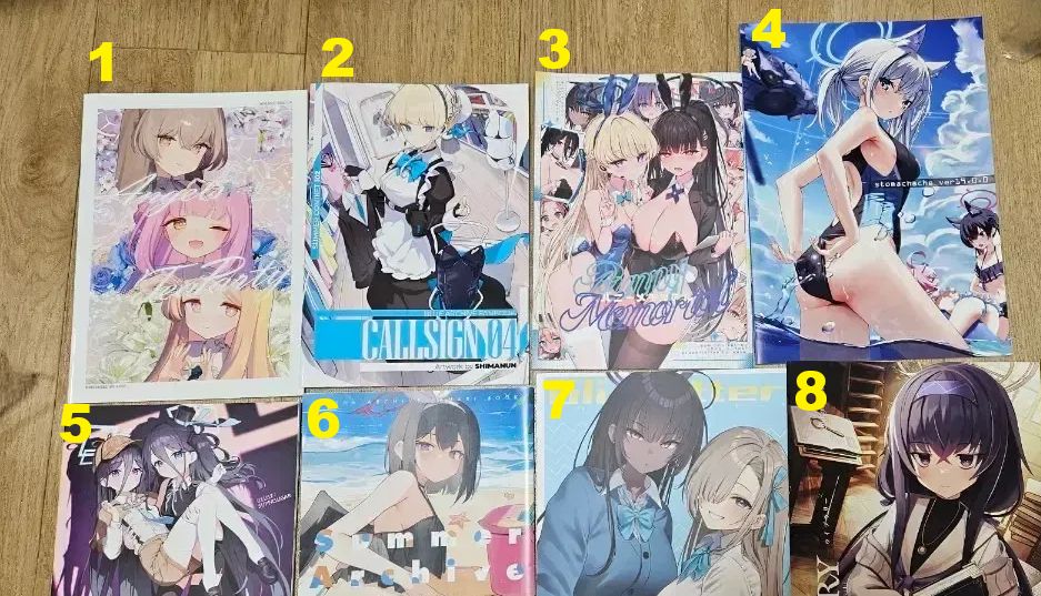 Blue Archive(ブルーアーカイブ・ブルアカ)同人誌出品