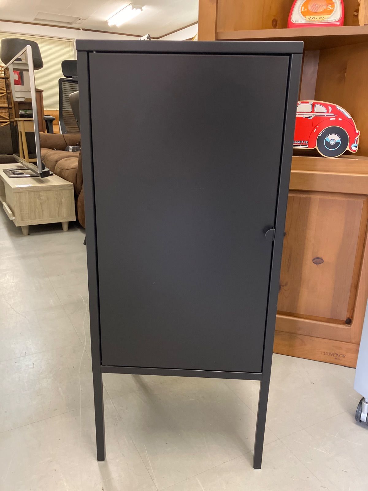 IKEA イケア LIXHULT リックスフルト ブラック 黒 棚 2段収納 スチール 