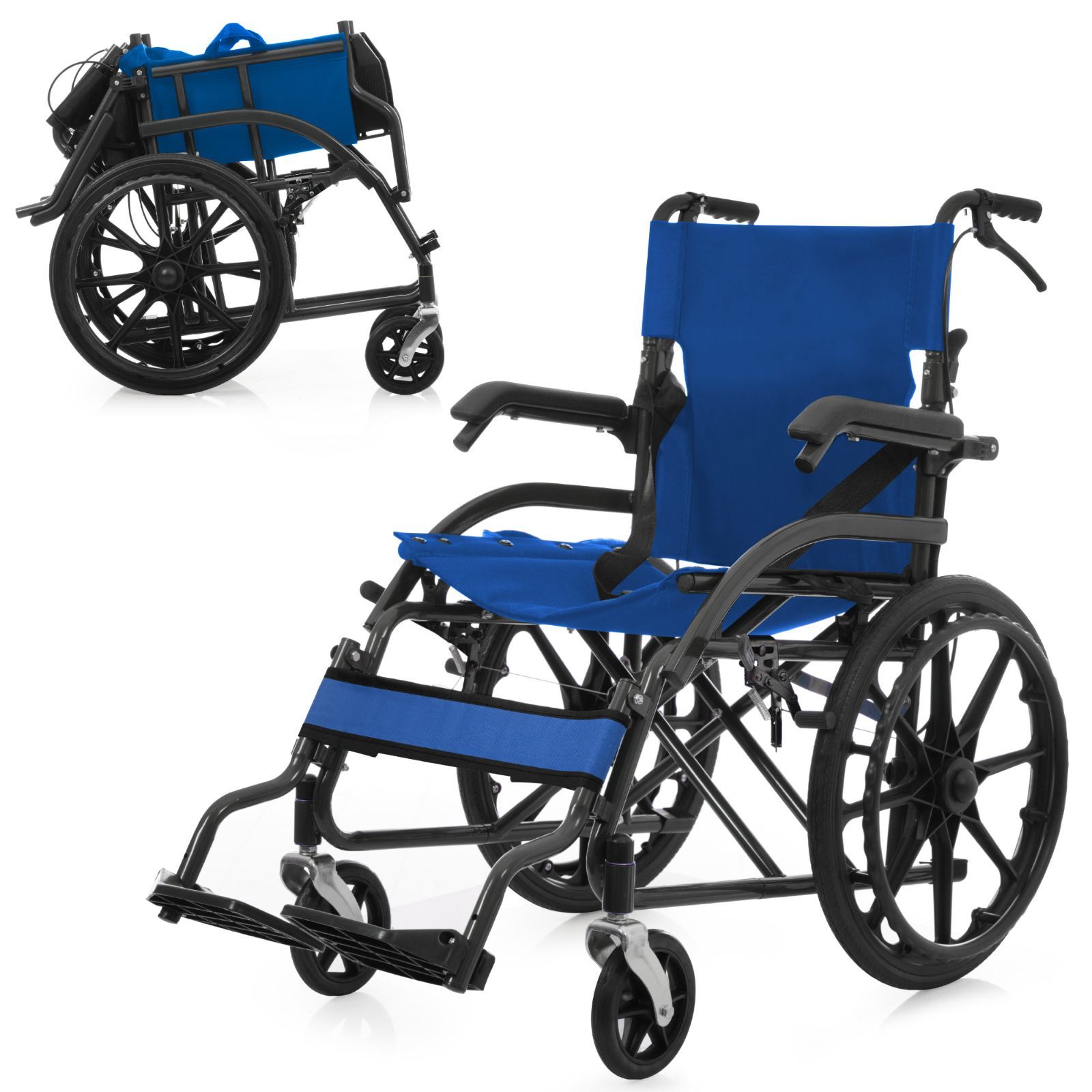 ♿ 人気の現行モデル とても便利な多機能超軽量 自走式 車椅子 ノーパンクタイヤ タイヤ新品！軽量！ノーパンクタイヤ！自走式車椅子 車椅子 自走介助