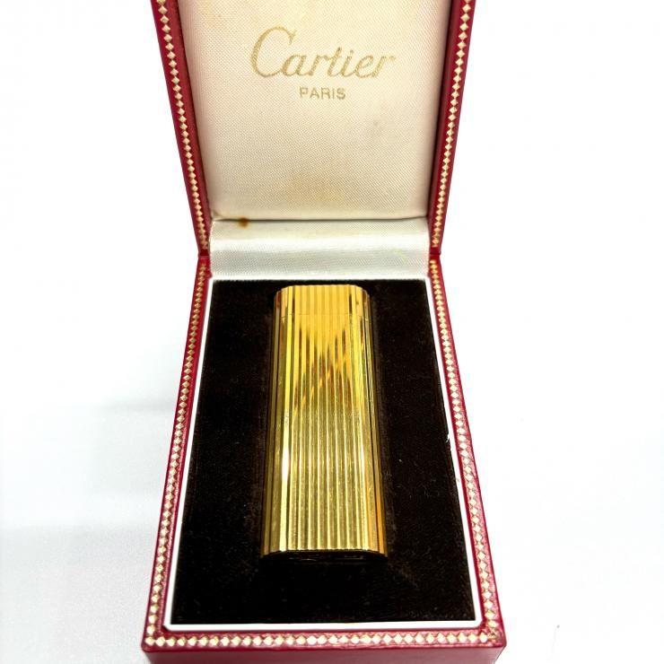 CARTIER ガスライター ローラー式 ゴールド 着火確認済み 鑑定済み 正規品 カルティエ