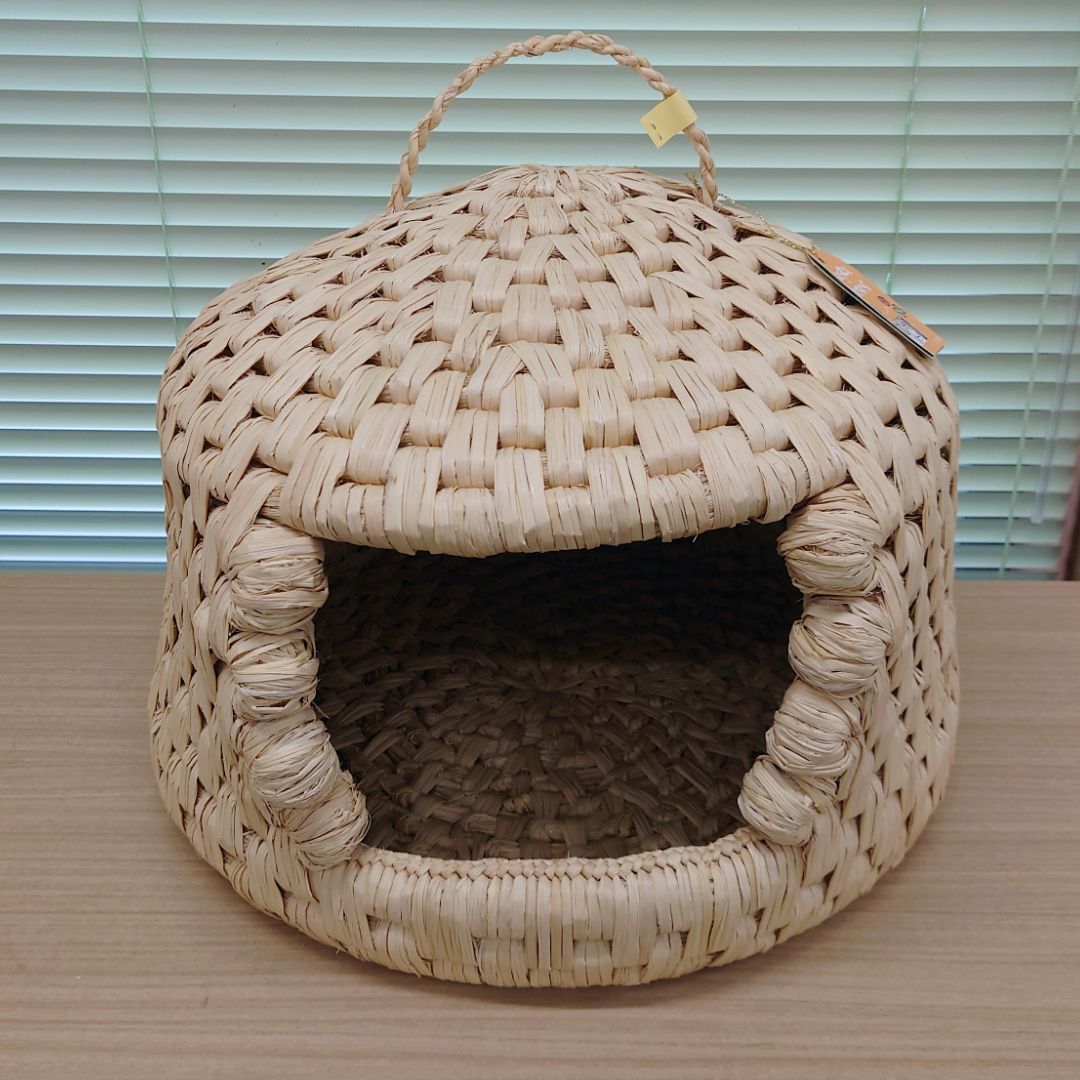 お手頃の一品】天然稲わら 猫ちぐら（ねこちぐら）手作り