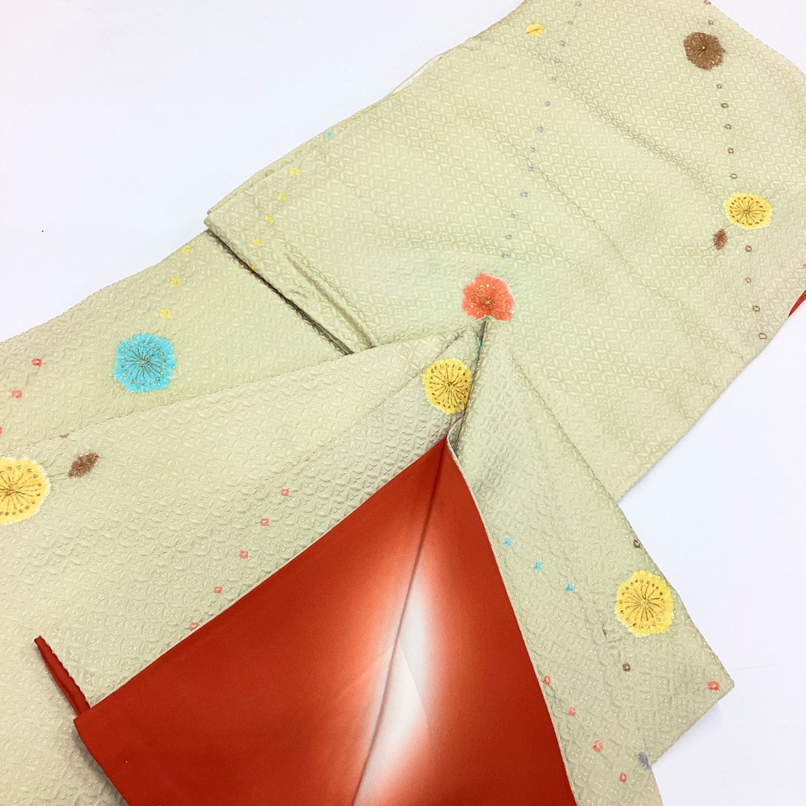 中古品 袷着物 絞り柄小紋 正絹R83 - メルカリ