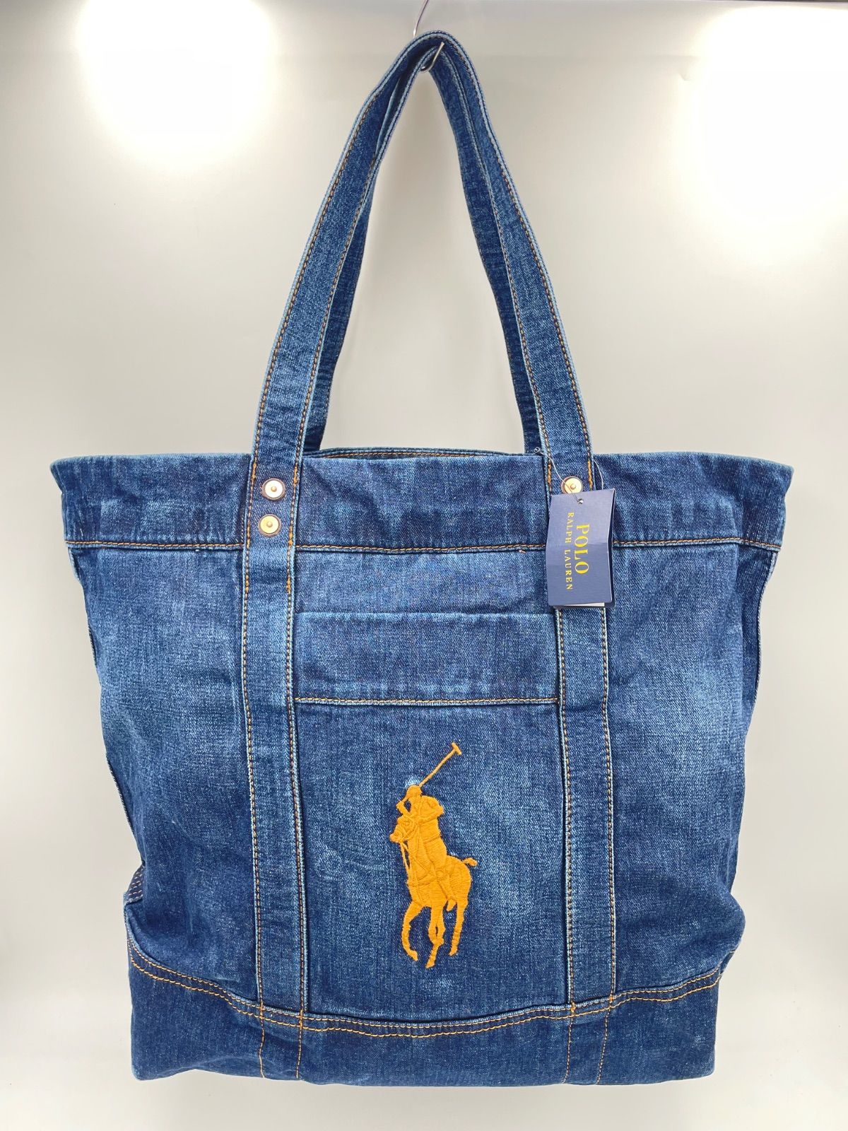 CS 2007 ポロラルフローレン デニムトート トートバッグ