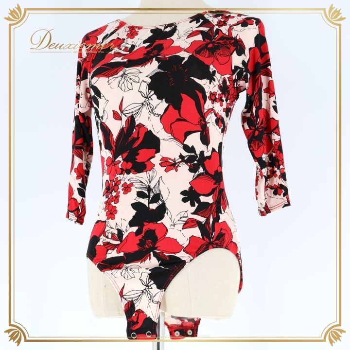 社交ダンス 衣装 レオタード ピンク系 チャコット Chacott 花柄