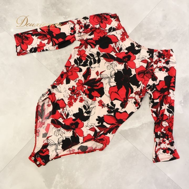 社交ダンス 衣装 レオタード ピンク系 チャコット Chacott 花柄