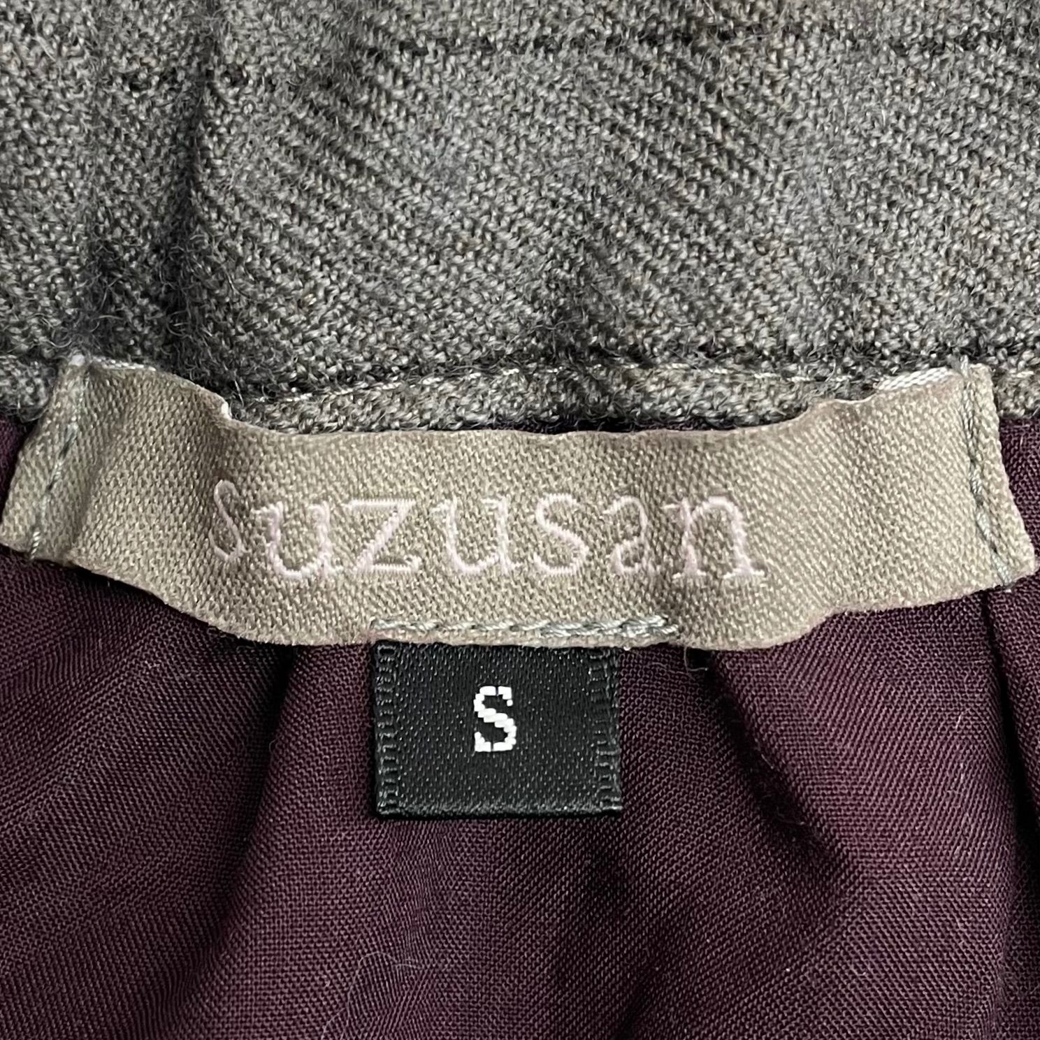 Suzusan スズサン ウールピンストライプスカート ロングスカート