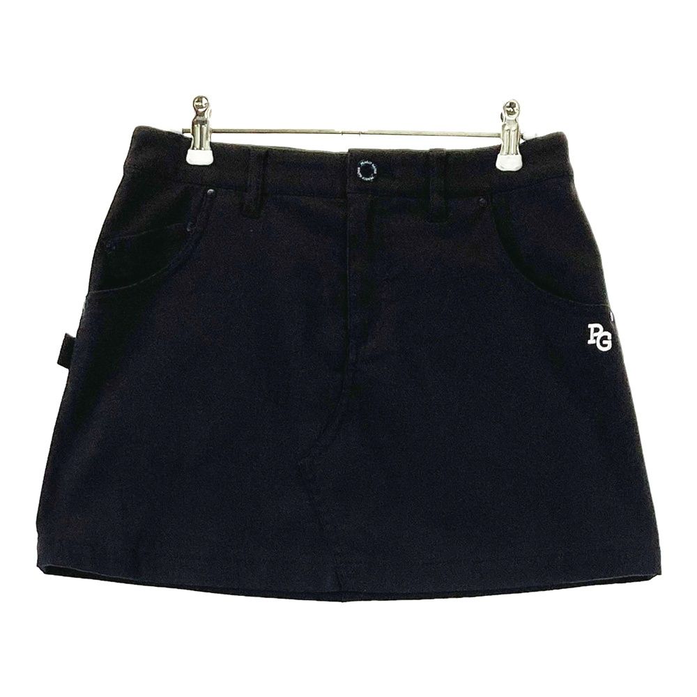 サイズ 0 PEARLY GATES パーリーゲイツ ストレッチスカート ワッペン ニコちゃん ブラウン系 ゴルフウェア レディース ストスト