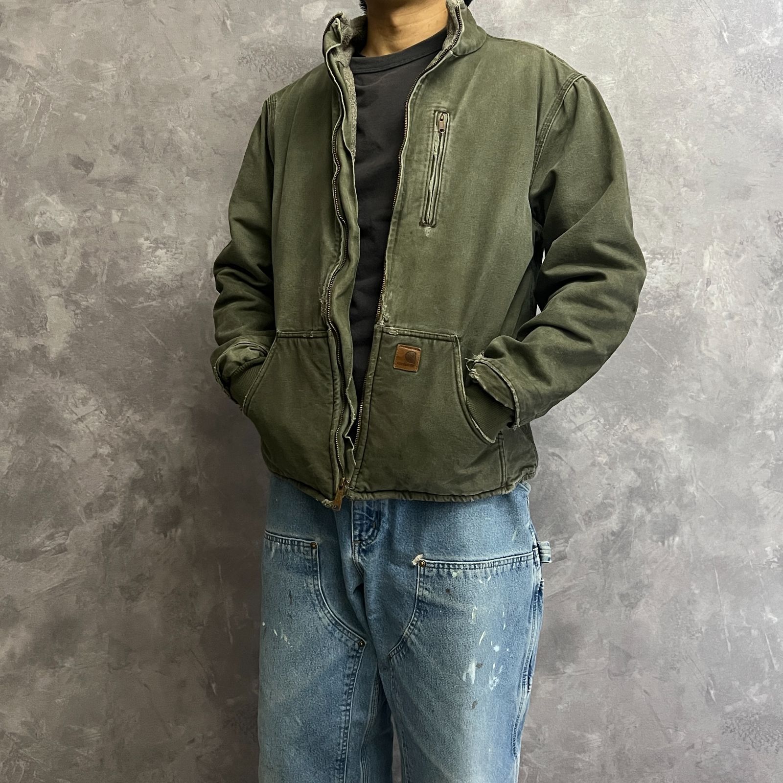 00s Carhartt ダックジャケット マスキーゴン MUSKEGON モスグリーン 