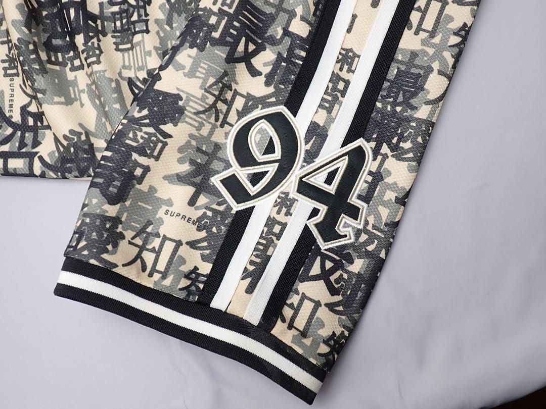 SUPREME シュプリーム アーチロゴ 漢字 ジップ ベースボールシャツ S