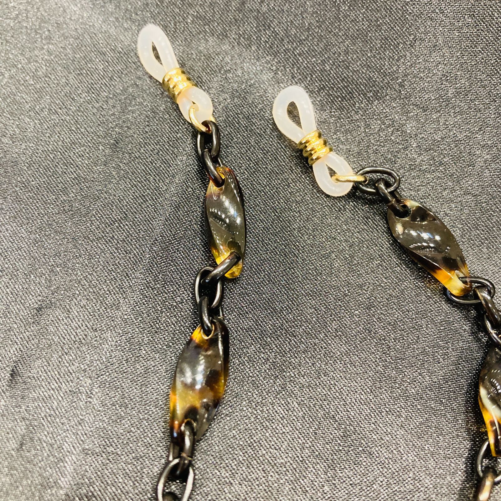 A【べっ甲】メガネチェーン 鼈甲 めがね 眼鏡 アクセサリー 長崎工芸