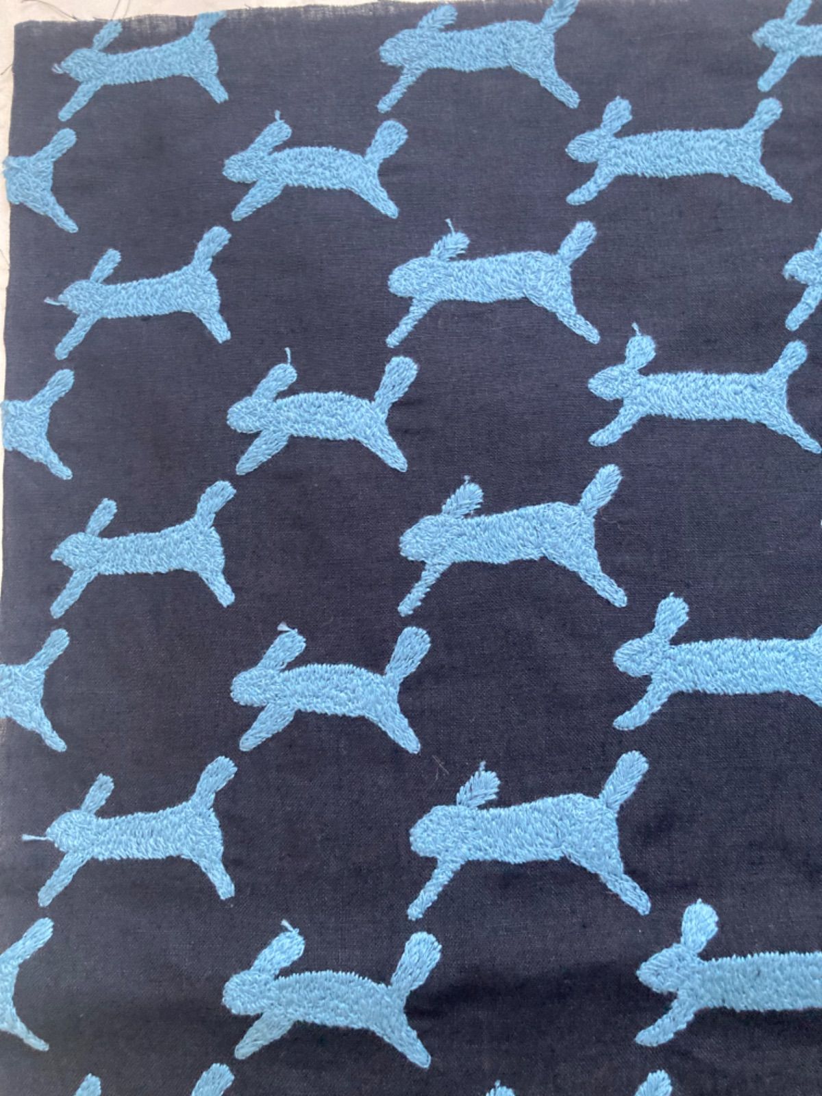 minä perhonen runrunrun はぎれ dark navy ミナペルホネン