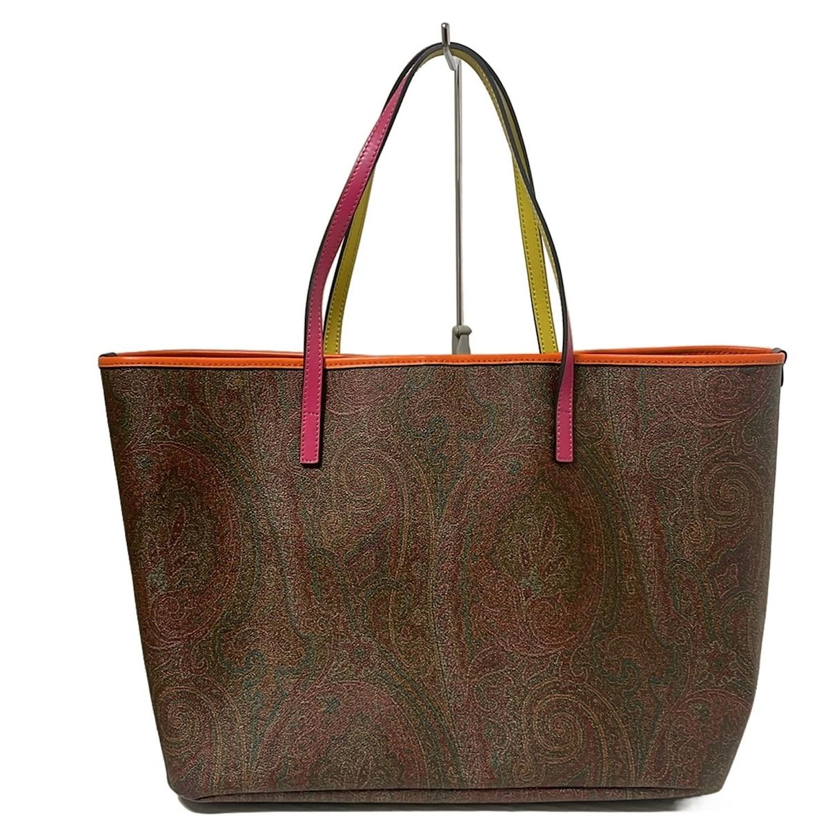 希少✨エトロ マルゴット ペイズリー トートバッグ ボルドー レザー