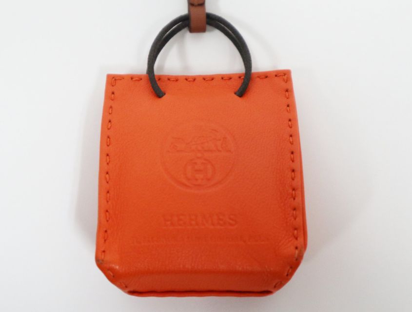 HERMES エルメス サック オランジュ Y刻 チャーム アニョーミロ