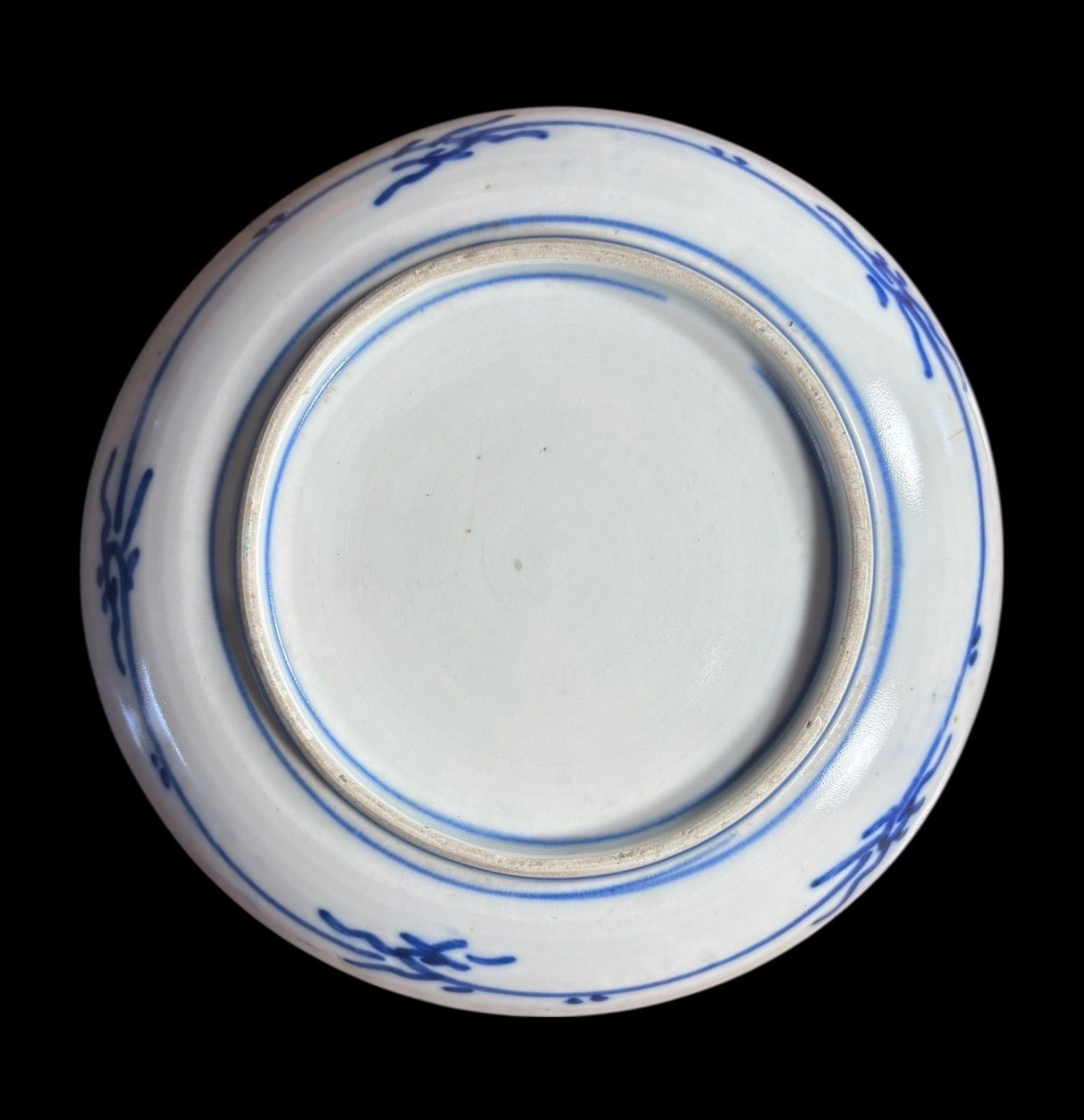 3客セット】 古伊万里 色絵 瓢箪草花風景文図 丸皿 取り皿 飾り皿 和