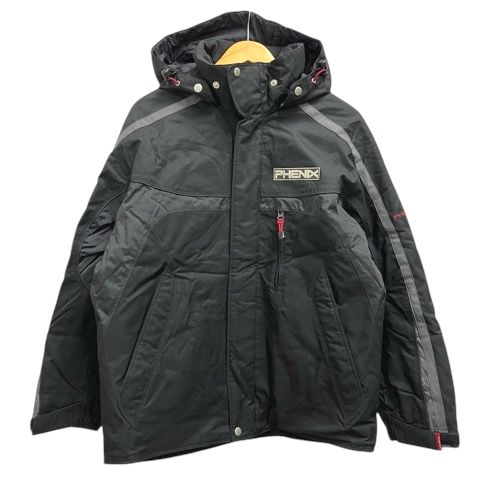 フェニックス PHENIX スキーウェア ジャケット ロゴ 刺繍 中綿 M 黒