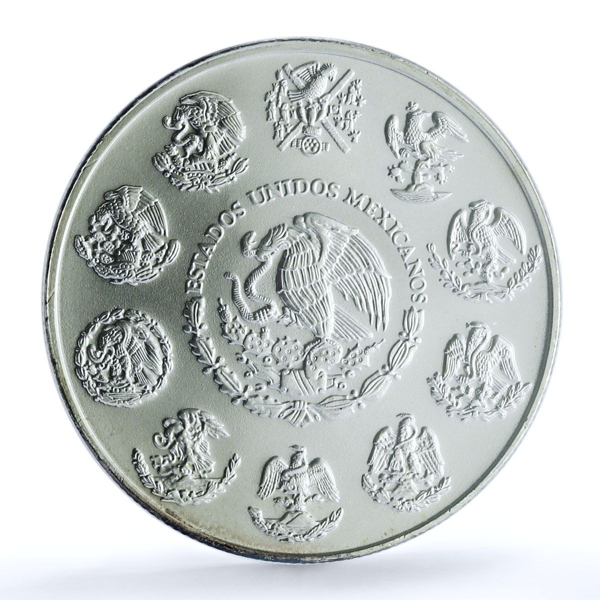 メキシコ 1オンザ・リベルタッド 独立の天使 KM-639 MS 67 PCGS 銀貨