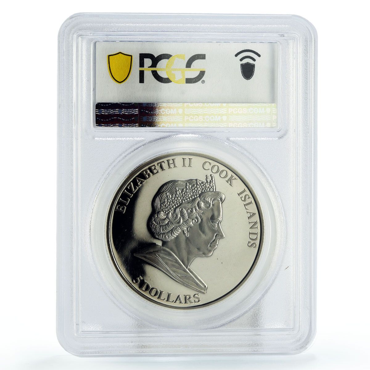 クック諸島 5ドル ブレナム パラサイト隕石 宇宙 PR69 PCGS 銀貨 2007