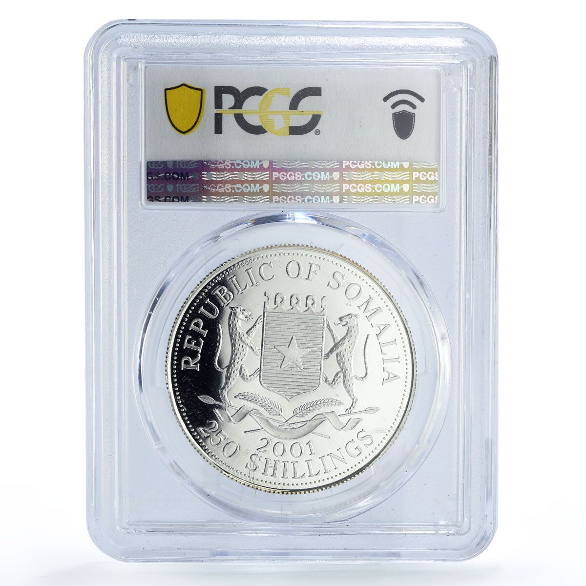 ソマリア 250シリング ゴシッククラウン ヴィクトリア女王 MS69 PCGS