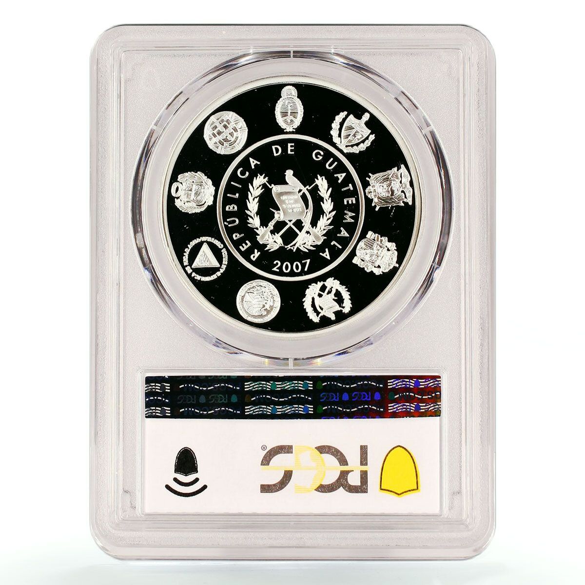 グアテマラ 1ケツァル 北京オリンピック テコンドー馬 PR 70 PCGS 銀貨 2007年