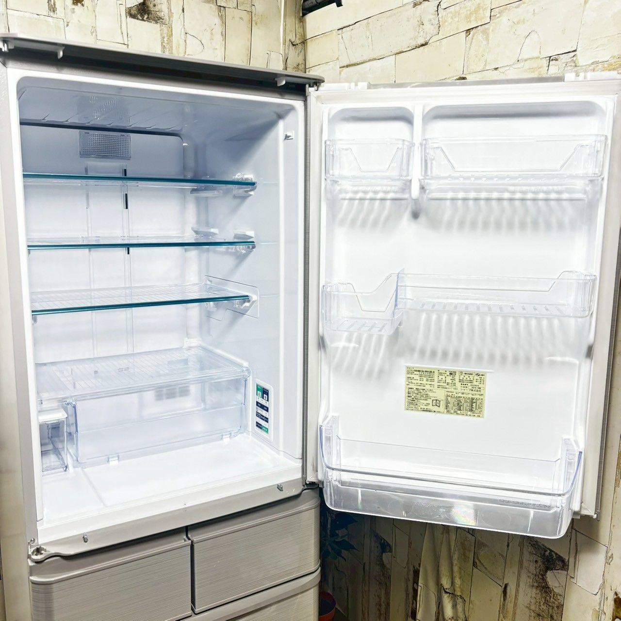 シャープ ノンフロン冷凍冷蔵庫 SJ-W412D-S 2018年製 412L Amazon.co