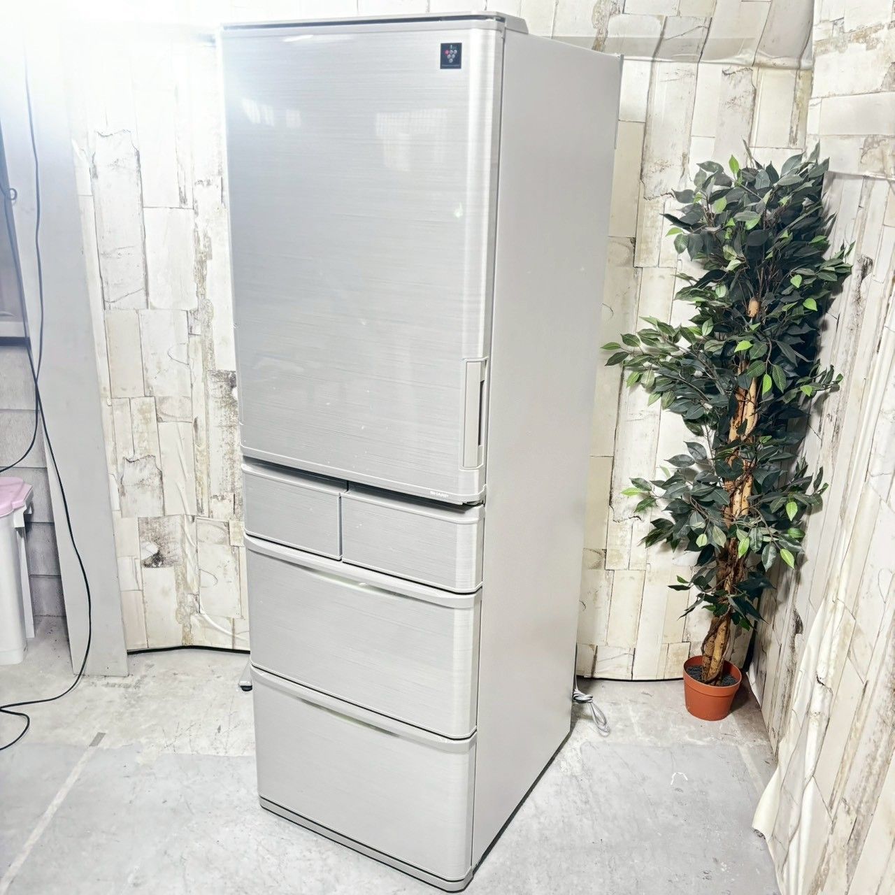 2019年製】美品 SHARP シャープ SJ-W412E-S ノンフロン冷凍冷蔵庫 412L