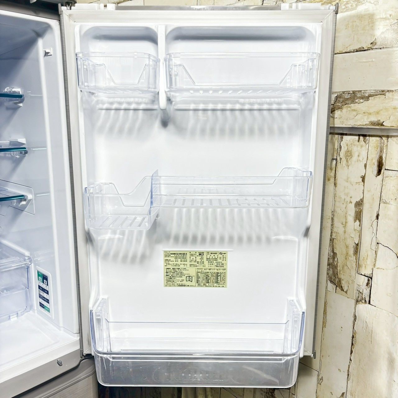 2019年製】美品 SHARP シャープ SJ-W412E-S ノンフロン冷凍冷蔵庫 412L