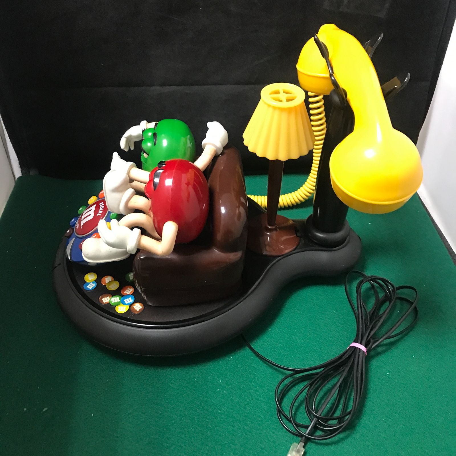 5436 日本で繋がるUSA限定 ビンテージ M&Ms フィギュア 電話機