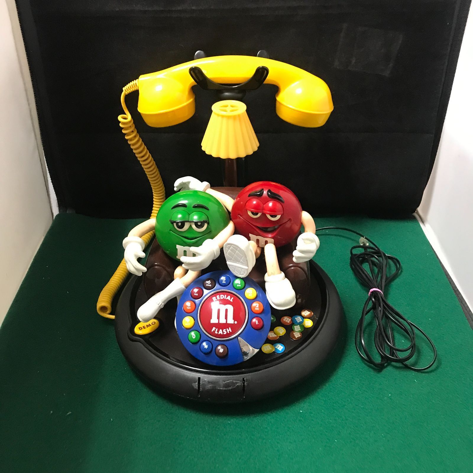 5436 日本で繋がるUSA限定 ビンテージ M&Ms フィギュア 電話機