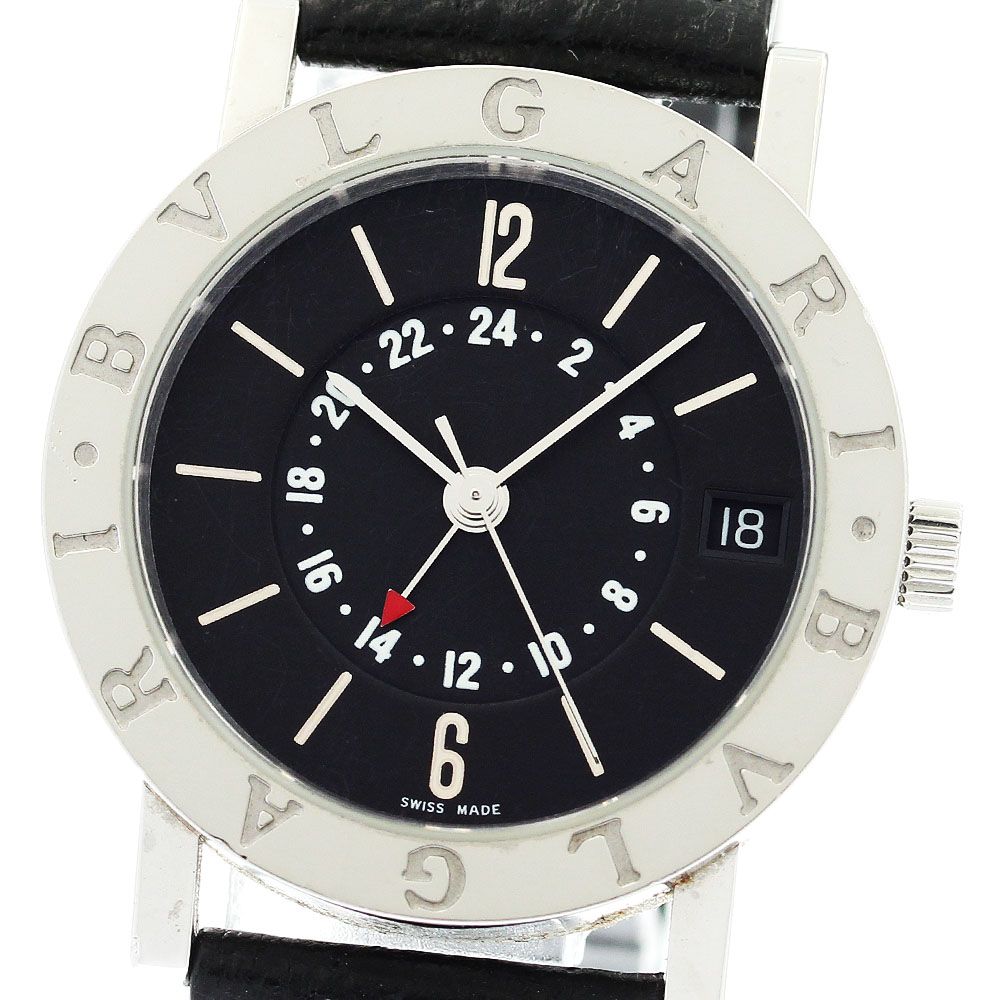 ブルガリ BVLGARI BB33SLGMT 自動巻き時計 ブラック 稼働　54 ブルガリ BVLGARI BB33SLGMT ブルガリブルガリ GMT デイト 自動巻き