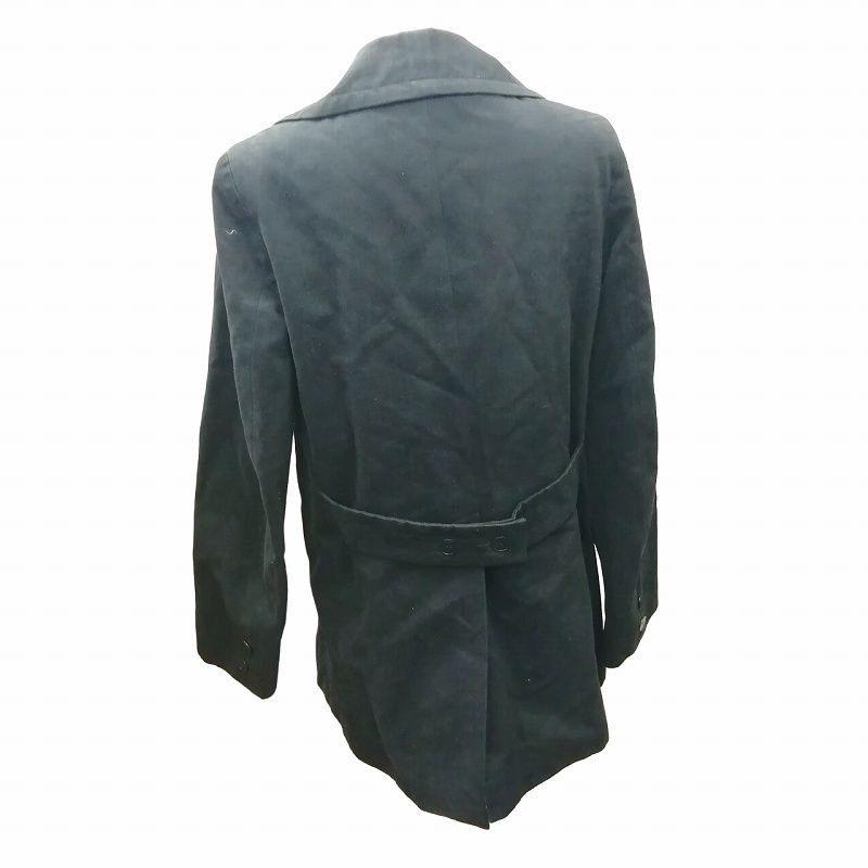 アニエスベー agnes b. 90s Pコート ジャケット 黒 ブラック 1 約S