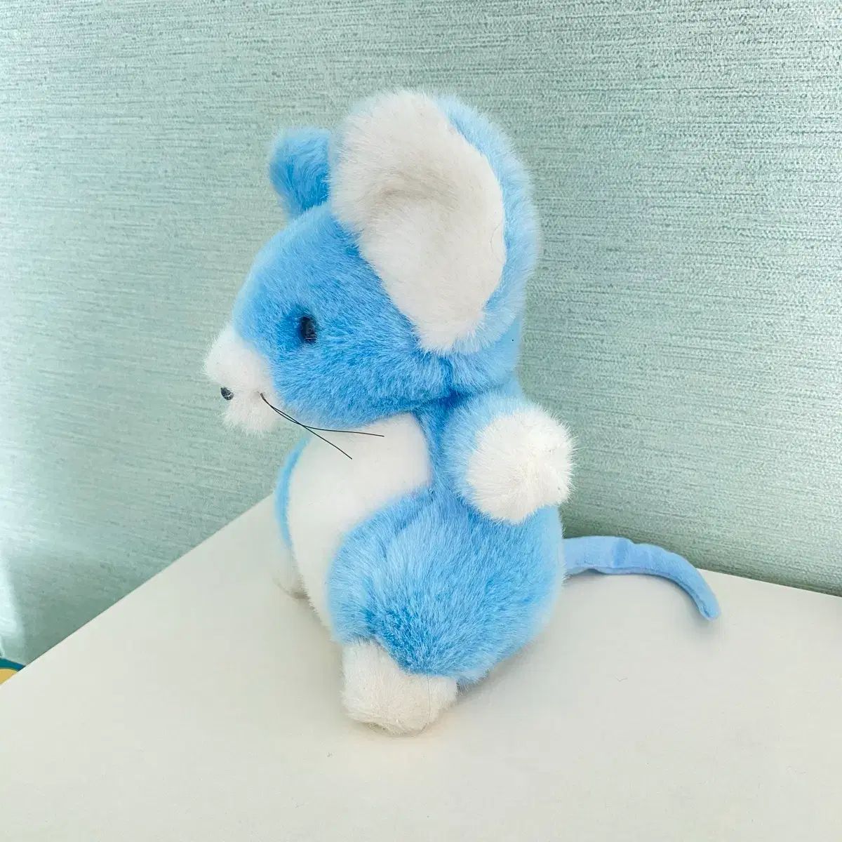 水色のネズミのぬいぐるみ スカイブルーのネズミぬいぐるみ sent from cute mouse stuffed animal