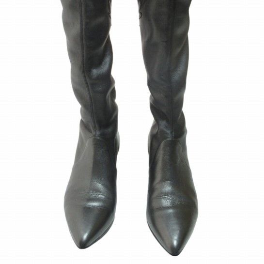 シャネル CHANEL 希少モデル 14AW DALLAS COLLECTION LEATHER WETERN