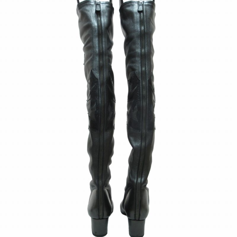 シャネル CHANEL 希少モデル 14AW DALLAS COLLECTION LEATHER WETERN