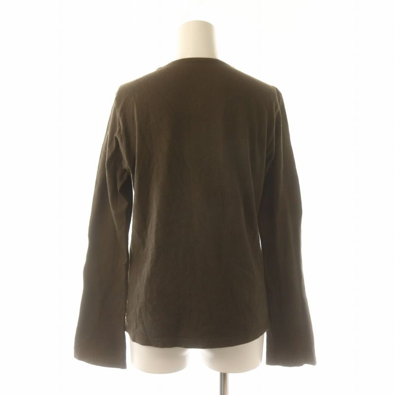 パラスパレス Pallas Palace カーディガン キーネック 長袖 3 L 茶