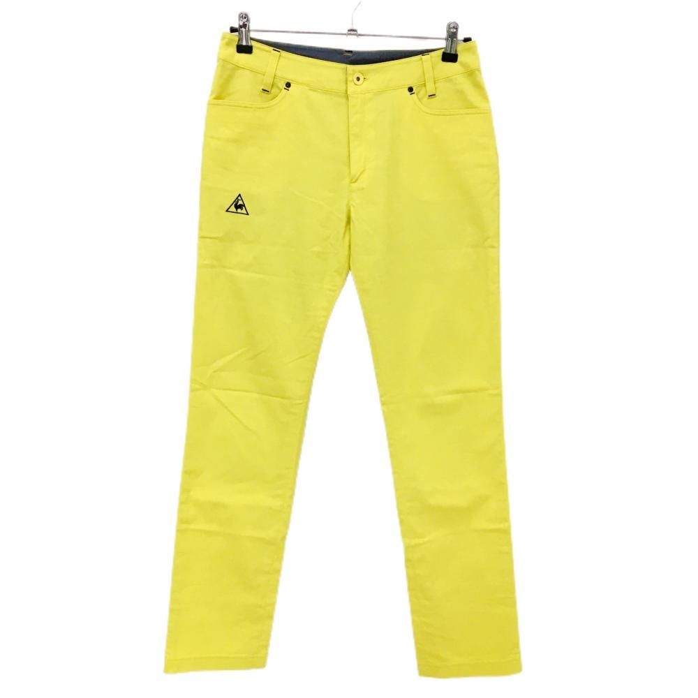 美品】ルコックゴルフ パンツ イエロー ストレッチ レディース 11