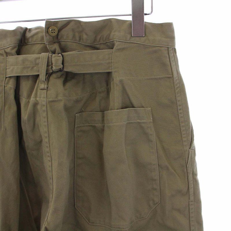 コモリ COMOLI 23SS COTTON CHINO WASHED OVER PANTS コットンチノ