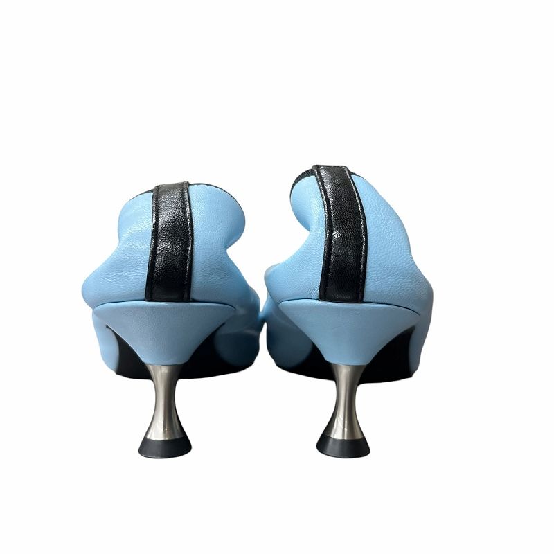 Le Talon GRISEローヒール ルタロン Le Talon GRISE レザー スクエア ストレッチ パンプス